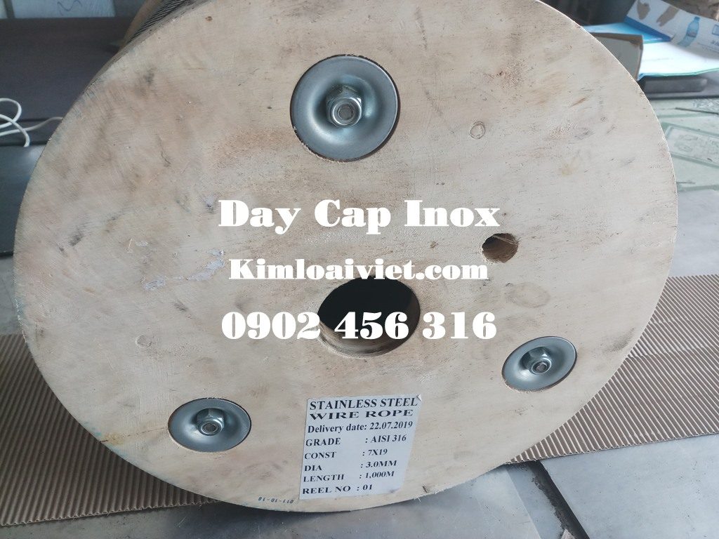 Dây cáp inox 304 phi 16mm